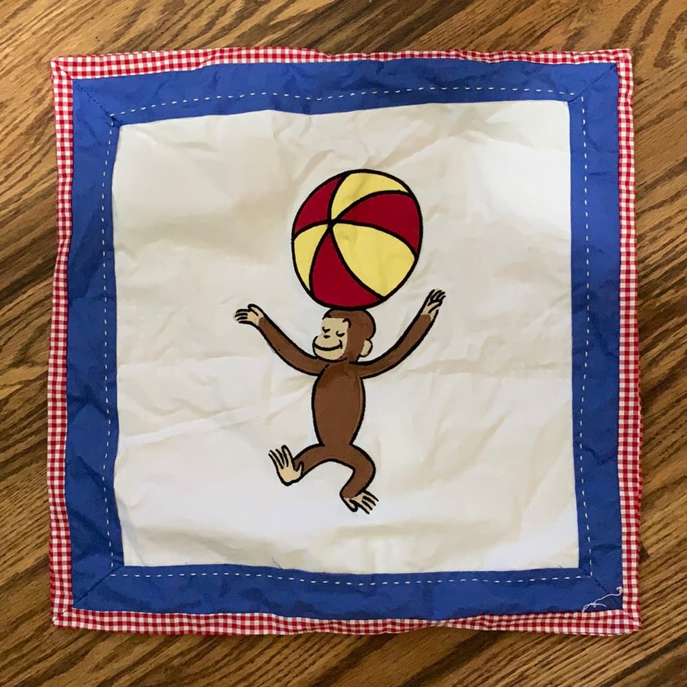 PBK curious George decorative sham
